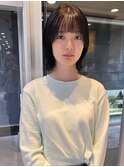くびれボブ×オリーブグレージュ