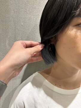 トテ(tote.) インナーカラー＊ブルーシルバー