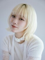 シエカ(CIECA.)&nbsp;黒髪/ボブルフ/ネビージュ/小顔/ワンレン/スペインカール