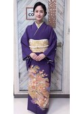 卒業式や入学式にお母さんの訪問着着付け