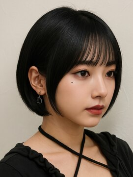 クレム 博多駅店(ChLem) 韓国風ボブ 顔まわりレイヤー ベージュカラー 髪質改善 韓国風