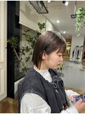ぱっつりボブ/切りっぱなしボブ