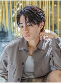 小久保styleフェザーパーマフェザーショートグレーエンドカラー