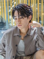 小久保styleフェザーパーマフェザーショートグレーエンドカラー