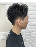 刈り上げアップバング