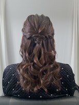 アヴソリューク(Absoluk)&nbsp;ハーフアップ　ロープ編み　およばれ　結婚式