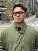 メンズショートレイヤーメンズアップ刈り上げセンターパート