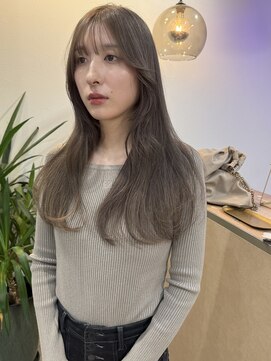 ラニヘアサロン(lani hair salon) オリーブカラー ブリーチ無しカラー イルミナダブルカラー