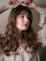 カバーヘア ブリス 上尾西口店(COVER HAIR bliss)&nbsp;スモーキーブラウンドライパーマフェミニンロングz上尾20代30代