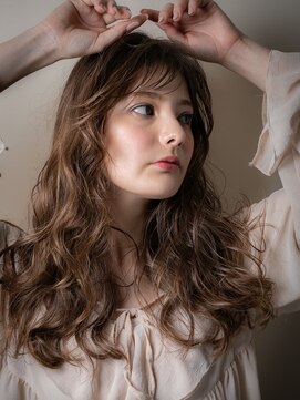 カバーヘア ブリス 上尾西口店(COVER HAIR bliss) スモーキーブラウンドライパーマフェミニンロングz上尾20代30代