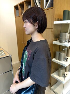 ルブランヘアギャラリー(Le blanc hair gallery) ショートボブ×オレンジ