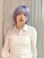 ニューヨークニューヨーク なんば道頓堀店(NYNY)&nbsp;ペールラベンダーベージュ/ハッシュウルフ/レイヤーボブ