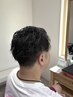 【なりた指名】メンズカット+パーマ+眉カット