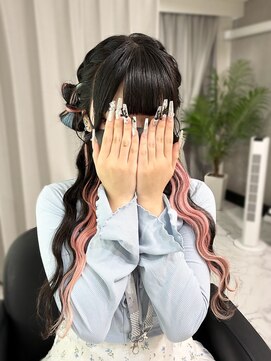 ヘアーメイクサロンアール(hair make salon R) リボンハーフアップ