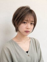 レセ 南柏店(Laissez)&nbsp;丸みショート/モカベージュ/アッシュベージュ/大人かわいい/上品