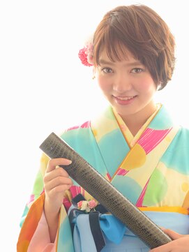 ヘアーサロン ラフリジー(Loufreasy) キュートなショートヘアーの卒業式スタイル♪
