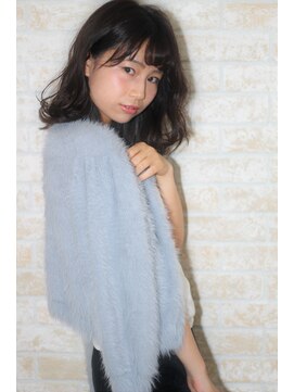 ヘアーアートシフォン 池袋西口店(Hair art chiffon) 似合わせカットでブルージュ&ヴェールウェーブのセミディ 川口