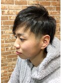 ツーブロックショート