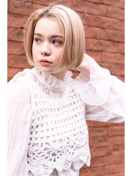 レニーバイエース(LANY by ACE) 【LANY 横浜】センター分けボブ×シアベージュ