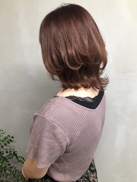 ジーナ 梅田(Zina) 女性の【前髪 /ココアブラウン/大人かわいい/フリンジウェーブ】