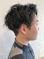 ソレイユ オム シンサカエ(SOLEIL HOMME SHINSAKAE) 癖毛風センターパート×ツイストスパイラル☆