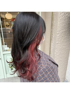 アルマヘアー(Alma hair by murasaki) ◎ルビーカラーのインナーカラー◎