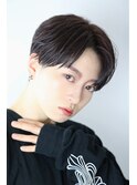 センターパート 韓国マッシュ