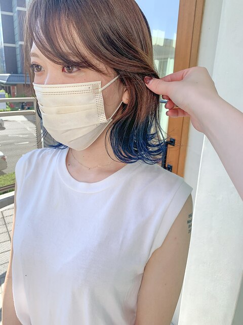【mori担当】裾カラー×ブルー