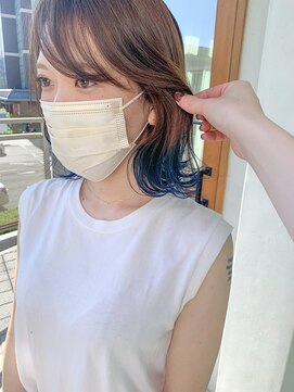シーラス(cirrus) 【mori担当】裾カラー×ブルー20代/30代/40代/50代