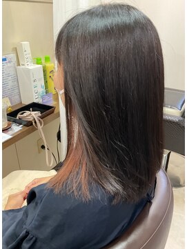 コアフィールフィス(COIFFURE fils) 【見附 今町】インナーカラー ピンク 髪質改善トリートメント