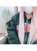 ベイビーピンク×ホワイトアッシュ