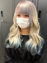 ムク 横浜店(muku)&nbsp;ミルクティーベージュダブルカラーケアブリーチインナーカラー