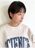 黒髪ショート/ピュアショート/耳掛けショート