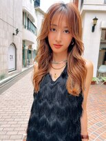 ロイジー(roijir) 表参道roijir ブリーチカラー×オレンジベージュ