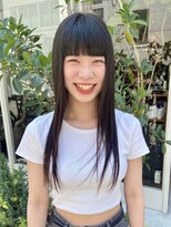 モク 大阪梅田店(MOK)&nbsp;【モードロング】重めの前髪でモードな雰囲気に