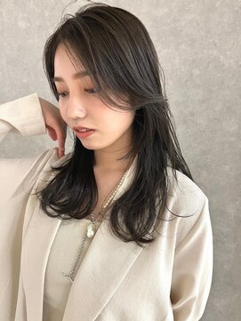 オブジェ シエル(obje't ciel) 【obje’t ciel】long layer×Olive brown【暮石唯】