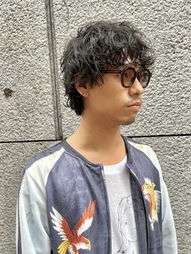 アンフィニー 銀座(ANFINI) 目にかかる野暮ったさがかっこいいワイルドおしゃれパーマ