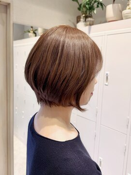シュク 高円寺(SYUK) 加藤【高円寺】前下がりボブ/シナモンベージュ/ブリーチなし