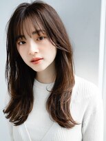 エインアンリー 表参道(AIN.ANLY.) フェイスレイヤーハッシュカットくびれロングエアリーカール