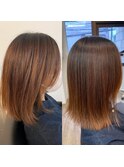 -Ameri-藤川☆美髪矯正【浜町/ショート/ボブ/髪質改善】