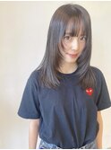 イルミナカラー　暗染め　就活ブラック　レイヤーカット