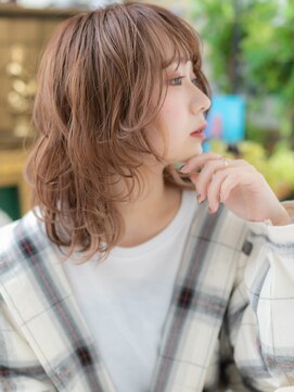 カバーヘア ブリス 川口(COVER HAIR bliss) ★イヤリングカラー抜け感ウルフカットウェットヘア20代30代★1