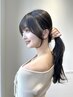 前髪顔周りカット+透明感カラー+選べる超音波TR　￥15950～