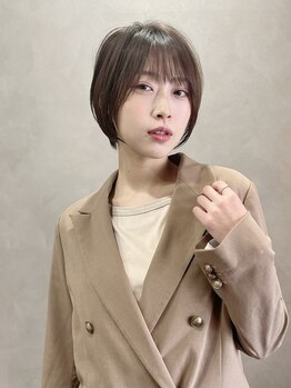 ミルシェ(MILSHE)の写真/《ショート特化サロン》似合わせ×再現性の高さ◎骨格を見極めたカットで、扱いやすい理想の小顔スタイルに