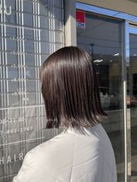 テーラヘアー 瑞江店(TELAHAIR)&nbsp;チョコレートブラウン×切りっぱなし