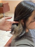 イヤリングカラー/隠せるインナーカラー/グレージュ