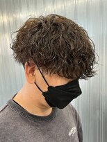 マッシュスパイラルパーマツイストスパイラル波巻きメンズ