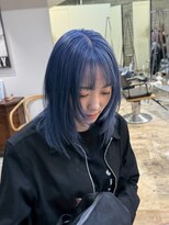 ヲタク(wotaku.)&nbsp;ブルーカラーネイビーブルーブルーシルバーレイヤーカットウルフ