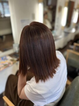 グランツヘアー(Glanz hair) ブリーチ無しオレンジカラー