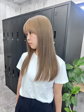 カミヒトエ。 ミルクティーカラー